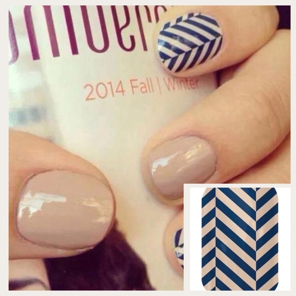Jamberry nail wrap slatted herringbone - Picture 1 of 8